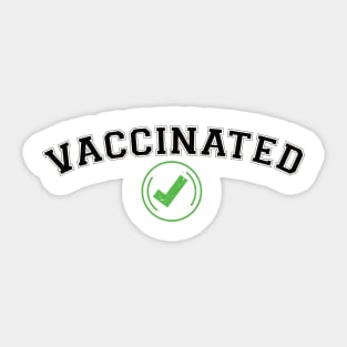 Vaccinated Check pro vaccine gift Sticker